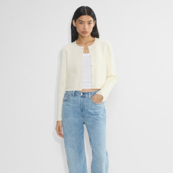 Aritizia Babaton Notable Cardigan in Light Birch Size Extra Small XS - Picture 1 of 11